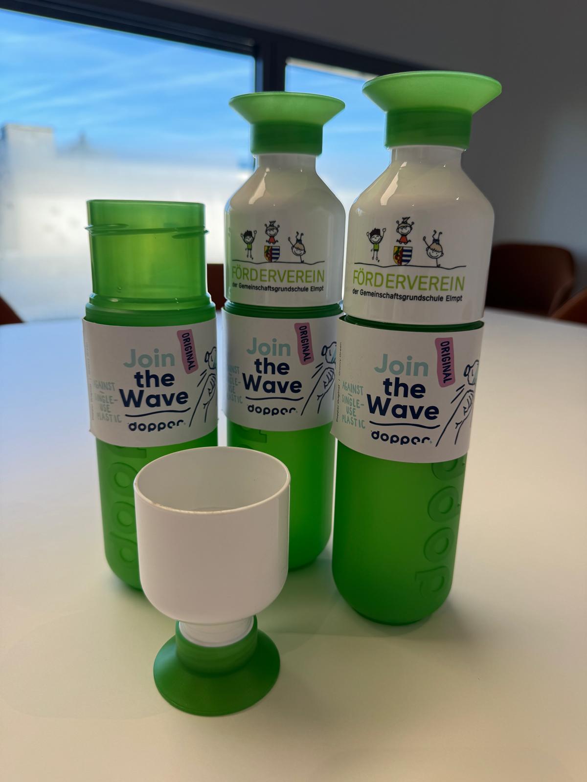 dopper Jedes neue Mitglied erhält eine tolle Trinkflasche von dopper